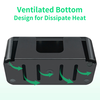 Boîte de gestion de câbles en PVC durable en gros, blanche, pour dissimuler les câbles, avec option de logo personnalisé, pour dissimuler les parasurtenseurs de bureau et de télévision