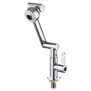 Robinet d'eau froide simple en acier inoxydable avec cartouche céramique, design moderne, pour <span class=keywords><strong>lavabo</strong></span> de salle de bain, universel et rotatif - Product Image 5