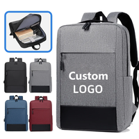 Sac à dos pour homme personnalisé avec logo, pour les déplacements professionnels, portable, tendance, avec charge USB, grande capacité, résistant à l'eau, sac à dos de loisirs