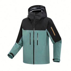 Design OEM Men's Outdoor Mountain Outdoor <b>Jacket</b> With Hood Waterproof Windproof Zipper <b>Jacket</b> Stand Outdoor <b>Jacket</b> - Product Image 1