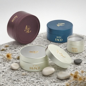 Modern Luxury Skincare Metal Can Premium Designer Aluminum Tin with Offset Printing <b>Screw</b> Lid for <b>Secure</b> Packaging - Product Image 3
