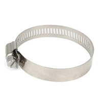 Collier de serrage réglable en acier inoxydable 304 de type américain pour tuyau, à vis sans fin