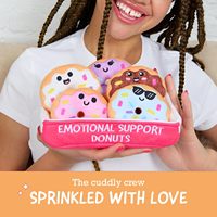 Peluches Donuts Réconfortantes et Douces pour Soulager le Stress, 0-24 Mois, 31-50cm, Lot de 5