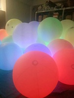Ballons sphériques gonflables géants de 1 m, personnalisables en taille et couleur, avec LED multicolores pour la décoration de fêtes