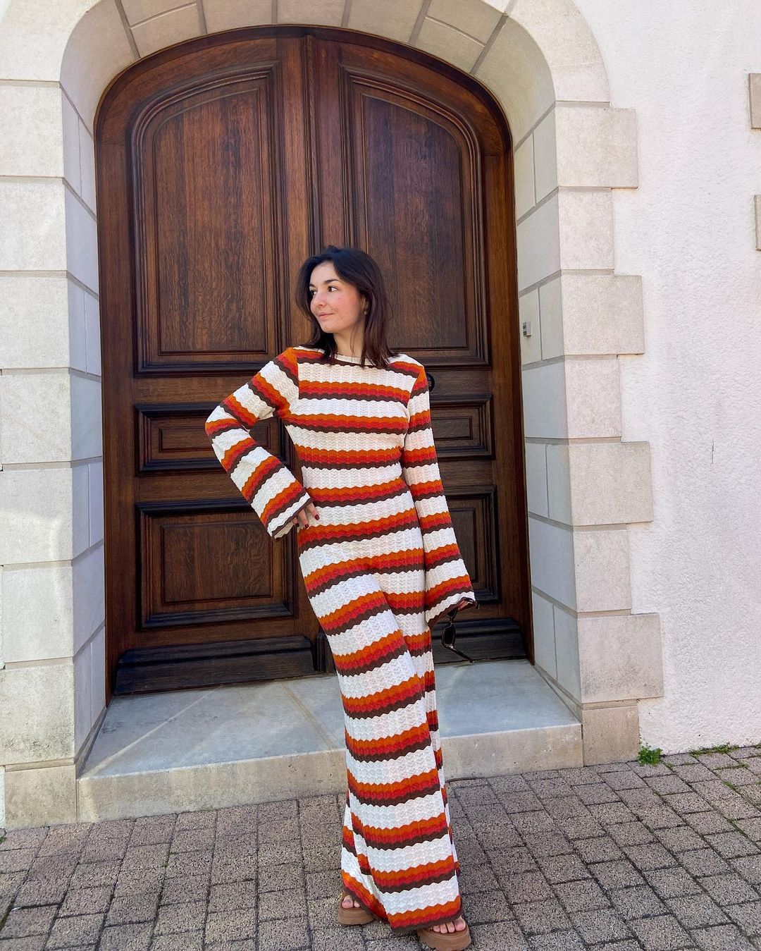 latest kitenge off shoulder dresses Bina Off-Shoulder Maxi Dress