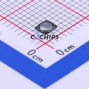 1TS016B-1700-0450-CT Tactile Switch SMD,2.6x3mm Switch Single Pole Single Throw Round Button 1.7N Vertical Mount - Product Image 1