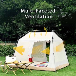 Tente de camping portable d'extérieur entièrement automatique à ouverture rapide en tissu Oxford avec poteaux en aluminium - Product Image 3