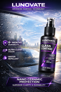 LUNOVATE น้ำยาเคลือบสีรถยนต์และกระจกรถยนต์นาโนเซรามิกขั้นสูง (60 มล.) ป้องกันฝ้า ป้องกันน้ำเกาะ ให้ความใสเป็นพิเศษ - Product Image 5