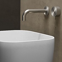 Robinet de lavabo encastré mural doré en céramique mitigeur d'eau chaude/froide pour chambre à coucher ZY-W238G en acier inoxydable 304