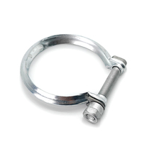 Collier de serrage pour tuyau d'échappement en acier galvanisé à vis simple pour remplacement du système d'échappement Peugeot