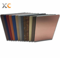 Panneau composite en aluminium ACP ACM Alucobond 2mm 3mm 4mm 6mm 8mm Pvdf Pe Revêtement mural extérieur de façade de bâtiment perforé