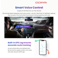 DDPAI N5 DUAL GPS 4K 1080P Grabadora de Video para Coche de Doble Canal con Visión Gran Angular de 140° Delantera/Trasera, IA 265, WiFi y GPS Integrado