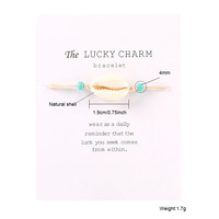 Bracelet en Agate Naturelle Tressé Coquillages Bohèmes pour Filles - Bijoux de Plage et Surf pour Enfants et Adolescents - Vente en Gros