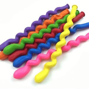 Lot de 10/20/30 ballons en latex torsadés en spirale, épais et longs, en forme de bande, pour fournitures de fête, jouets gonflables - Product Image 2