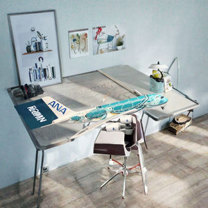 Modèle d'<span class=keywords><strong>avion</strong></span> en résine ANA (All Nippon Airways) Green Turtle A380 de 45 cm, <span class=keywords><strong>avion</strong></span> de ligne, simulation d'aviation civile, décoration - Product Image 3