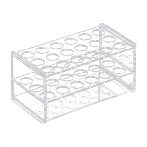 Fournitures de laboratoire <span class=keywords><strong>Tube</strong></span> à essai en acrylique mural transparent pour bureau Organisateur à 9 compartiments - Product Image 5