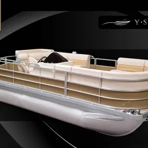 Luxus Aluminium Party Boot schwimmende Yacht Freizeit Sport BBQ Ponton Boot zu verkaufen
