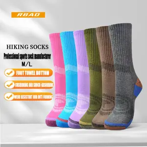 Winter neue Rongbao Wandersorten gepolsterter Terryrohbett Langlauf-Outdoor-Sportsocken