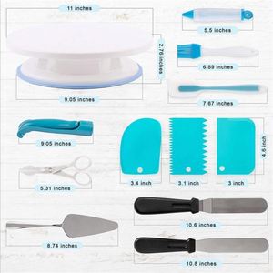 1 unidad Kit de herramientas ecológicas de grado alimenticio aptas para lavavajillas para decoración de pasteles, utensilios de repostería, soporte giratorio para glaseado - Product Image 3