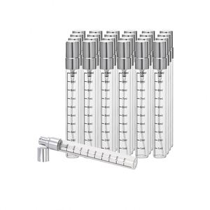 Factory Newest Clear Glass Cylinder Pocket <b>Perfume</b> Refill <b>Spray</b> <b>Bottle</b> Customizable <b>Spray</b> Cap Screen Printing Skin Care Serum - Product Image 1