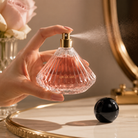Flacon de parfum en verre personnalisé de luxe 50 ml 100 ml, flacon de parfum vide magnétique avec boîte, couvercle magnétique