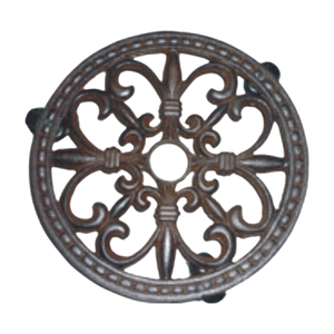 Support de plante en fonte robuste support de plante en <span class=keywords><strong>pot</strong></span> rond support de <span class=keywords><strong>pot</strong></span> de fleurs <span class=keywords><strong>sur</strong></span> 3 roues solides support de jardinière intérieur extérieur - Product Image 5