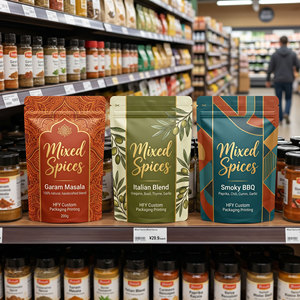 Bolsa con Cierre Hermético para Mezcla de Especias, Canela, Cúrcuma, Chile, Café <span class=keywords><strong>en</strong></span> <span class=keywords><strong>Polvo</strong></span>, Bolsa de Grado Alimenticio, Bolsa de Plástico Impresa Personalizada - Product Image 2