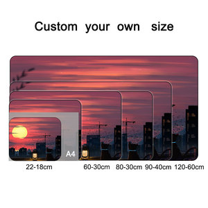 Custom City Sunset <b>Large</b> Waterproof Non-Slip Rubber Base <b>Desk</b> Mat Big Extended Gaming Mouse Pad with Stitched Edges for Office - Product Image 2