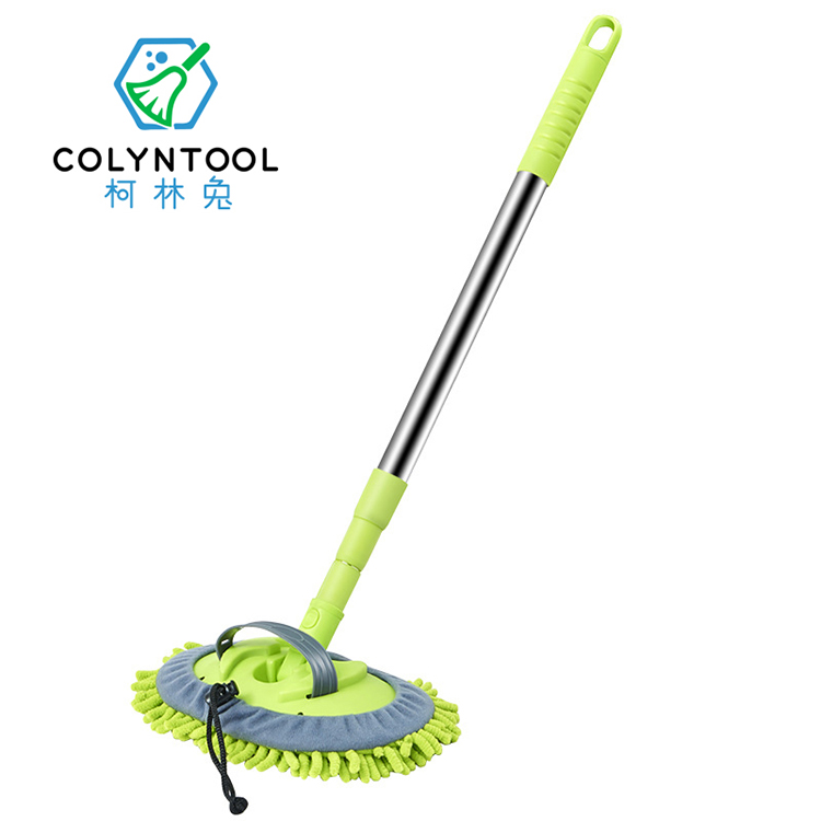 Good Quality Green Long Handle Car Wash Brush Kit Mop Sponge Chenille Microfiber Car Cleaning Brush