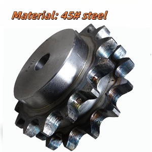 Bánh răng xích thép OEM tùy chỉnh 08B với 12 đến 24 cấp độ, 35 răng, hai hàng - Product Image 2