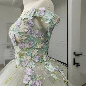 ANY22แจนเซมเบอร์เดรสเปลือยไหล่ผ้าปะติดดอกไม้ - Product Image 5