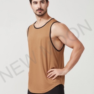 Chaleco de Running Personalizado de Color Sólido para Hombre, 100% Poliéster, Transpirable, de Secado Rápido, Ropa Deportiva - Product Image 2
