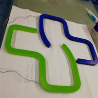 Enseigne de pharmacie YIJIAO, enseigne à lettres lumineuses à double éclairage LED, enseignes en acrylique 3D pour la pharmacie de la Croix-Rouge