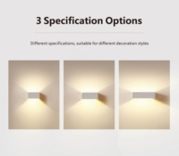 Vente chaude Moderne Applique Murale Hôtel Villa Mur LED Lumière 5W 10W 15W Aluminium Intérieur Applique Fixe