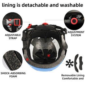 Meilleure vente de casque léger de <span class=keywords><strong>petite</strong></span> <span class=keywords><strong>taille</strong></span> pour enfants Service OEM Style sport cool avec dispositif de sécurité pour scooter Skate Bike - Product Image 6