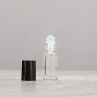 Rouleau applicateur en verre premium pour flacon, lot de 5 ml et 10 ml, avec diffuseur à bâtonnets pour échantillon d'huile essentielle ou de parfum