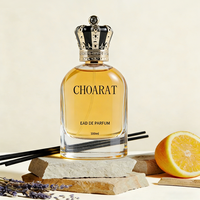 Flacons de parfum portables de luxe haut de gamme personnalisés avec col serti, 30 ml, 50 ml, 100 ml, en verre épais avec pulvérisateur à pompe
