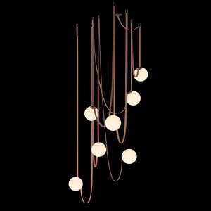 Nordic Wabi-Sabi Style LED Chandelier Minimalist Design for Living Room <b>Dining</b> Room Duplex Stairwell Loft-Designer Pendant <b>Light</b> - Product Image 4