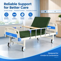 Lit médical manuel avec roulettes silencieuses de 6 cm, matelas inclus pour les salles orthopédiques – Offre de gros pour commande en gros