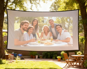 Pantalla de Proyección Plegable Perforada para Exteriores, 150 Pulgadas, 16:9, Portátil, para Exteriores, Estilo Rústico, Antigua - Product Image 1