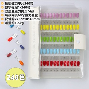 Expositor Magnético para Uñas, Tarjeta de Muestra de Color para Esmalte en Gel, Tabla de Prueba de Color Desmontable para Salón - Product Image 5