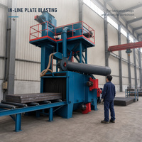 Machine de sablage à bande métallique de précision CE QWD300, machine de sablage à bande métallique 800 mm