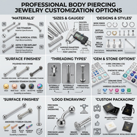 Anneau clicker sans soudure en titane ASTM F136 avec zircon cubique carré pour piercing de nez, de septum, de cartilage et de daith - Vente en gros usine