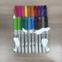 Marqueurs permanents à pointe fine, encre noire imperméable à séchage rapide pour le bureau et l'école