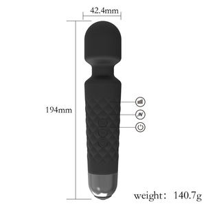 Bacchetta Magica Massaggiatore all'Ingrosso Personalizzabile, Potente Vibratore a Bacchetta Massaggiante, Stimolatore Clitorideo in Silicone, Giocattolo Adulto per Donne - Product Image 6