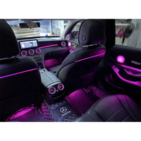 Kit d'éclairage d'ambiance pour voiture W205 X253, éclairage LED intérieur pour Benz Classe C GLC 2015-2021, 64 couleurs RGB, 12v, accessoires