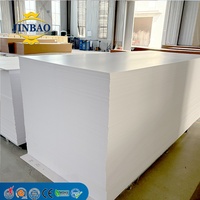 Panneau en mousse PVC blanc JINBAO, personnalisé, brillant, gaufré, durable, sans plomb, 3/4 4x8, pour la construction de bateaux