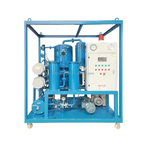 Máquina de reciclaje de aceite aislador de doble etapa Sistema de filtración de aceite de transformador dieléctrico usado