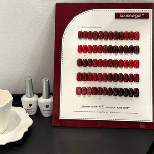 Ensemble de vernis à ongles en gel UV de la série rouge, 20 couleurs, avec tableau d'affichage des couleurs pour salon de manucure - Product Image 2