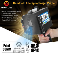 Printer Inkjet genggam 50.8mm Industrial, mesin cetak kecil karton tas plastik makanan sangat efisien